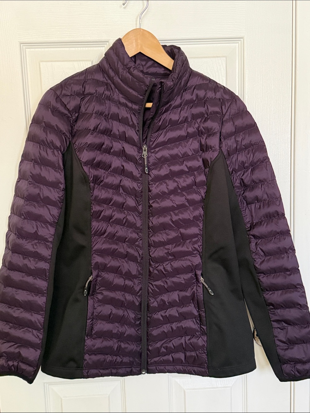 32 Degrees Heat- Women's Purple & Black Puffer Jacket